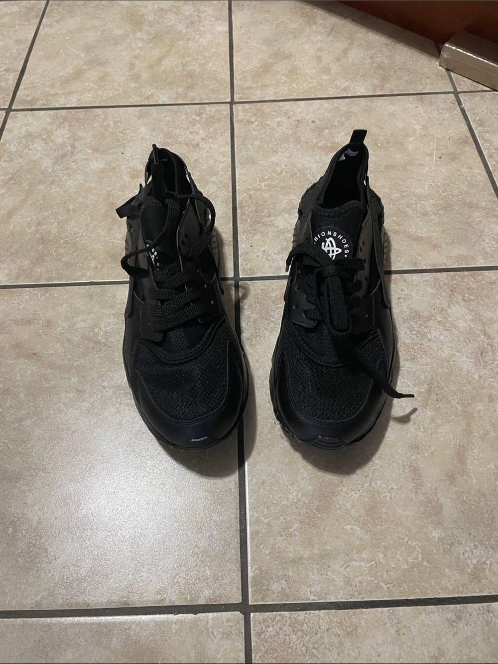 New All-Black Men's Athletic Sneakers size 45 USA 9-